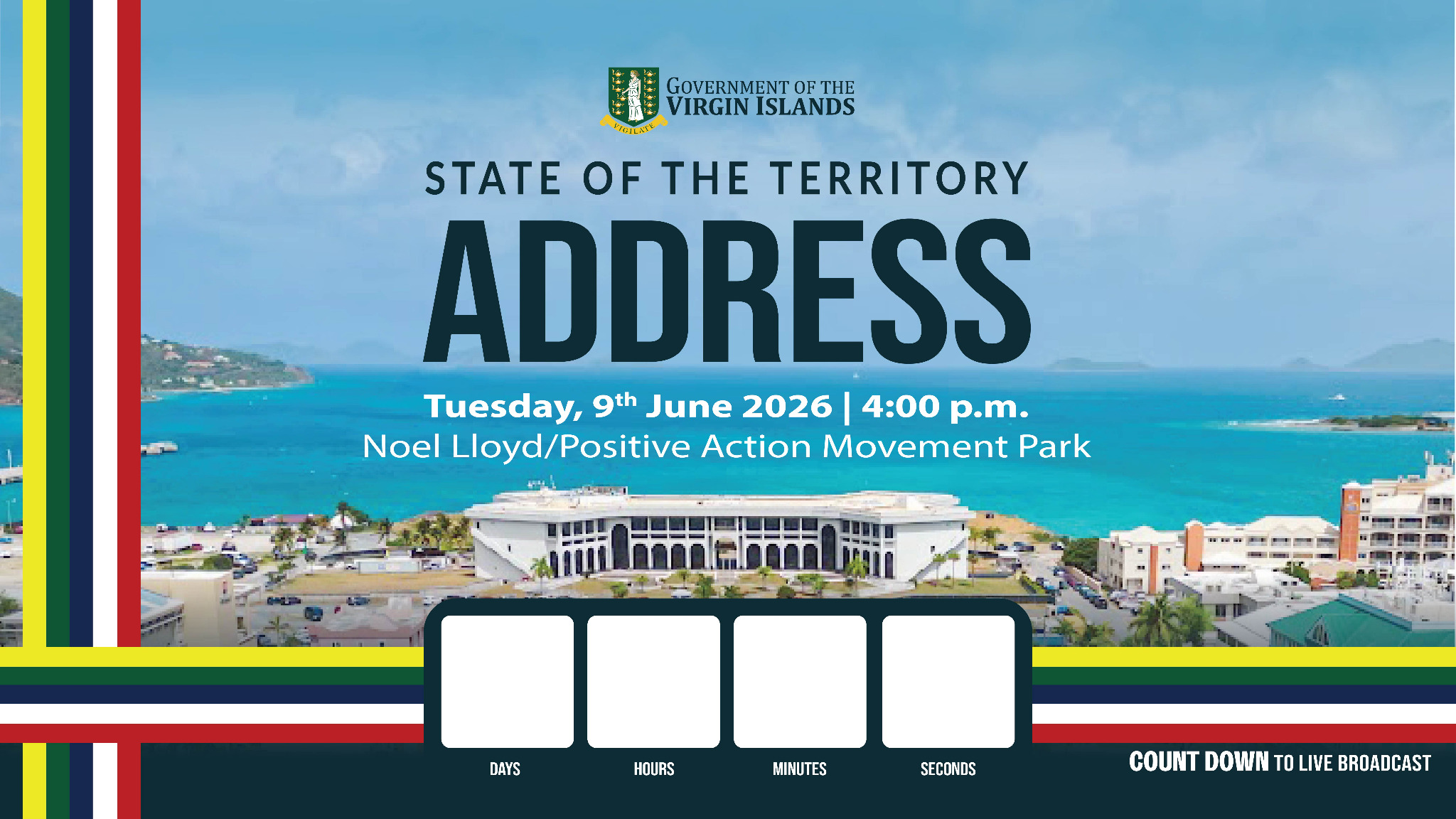 State of the Territory Address countdown background