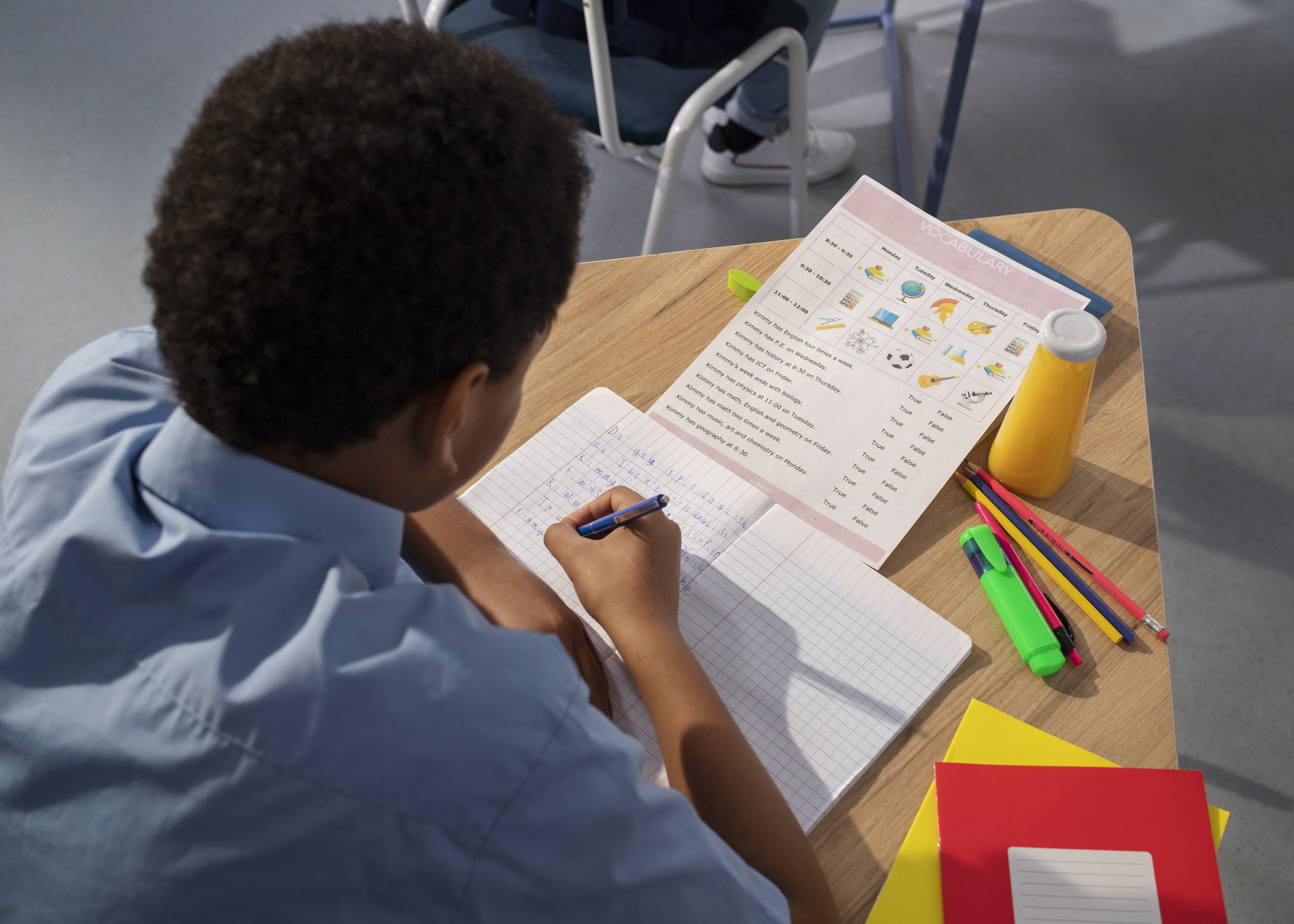 kids in class
