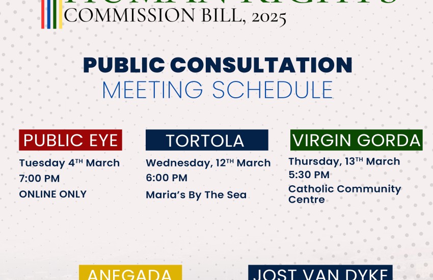 Human Rights Commission Bill Consultation Meetings Announced
