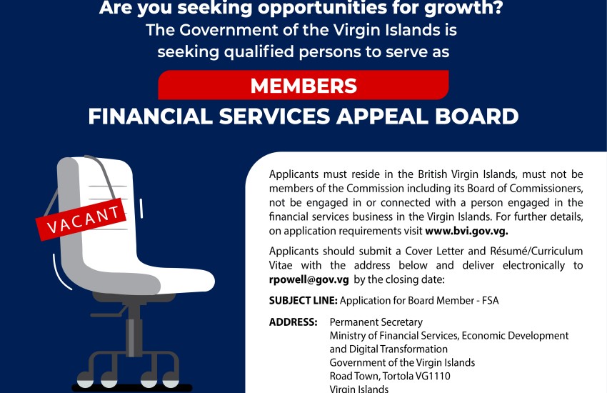 Vacancy Notice - Financial Services Appeal Board Member