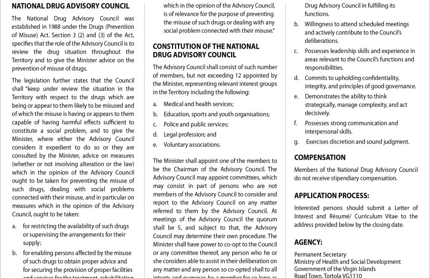 Vacancy Notice_National drug advisory council