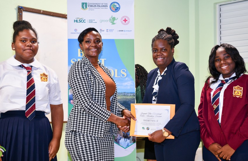 Minister for Education Sharie de Castro shares SMART School certificate