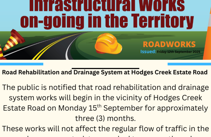 Road Rehabilitation and Drainage System at Hodges Creek Estate Road 