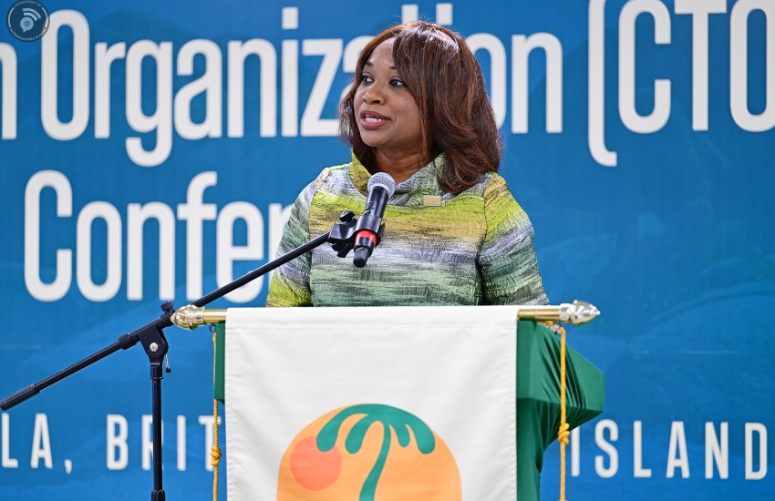 Donna Regis-Prosper at CTO ceremony in the Virgin Islands