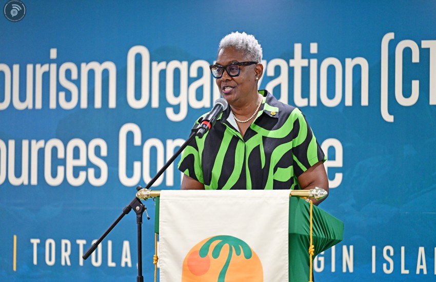 CTO's Sharon at Tourism HR conference opening in BVI