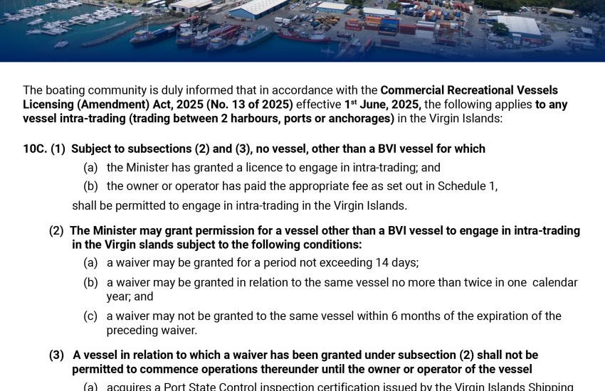 Intra-Trading in the Virgin Islands