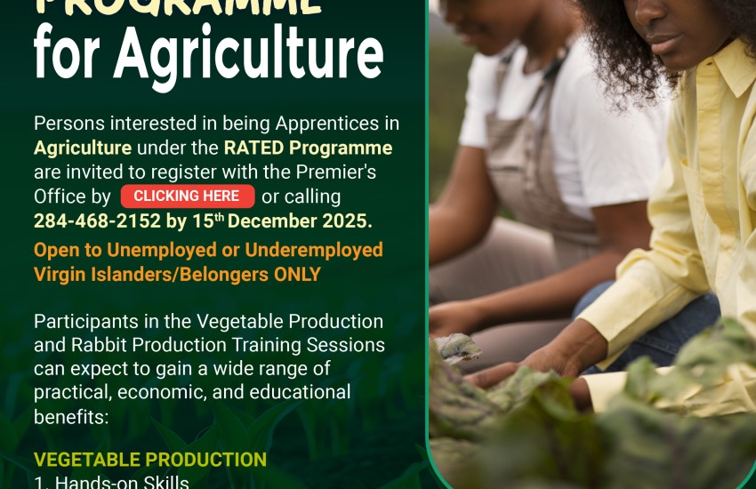 Updated RATED programme for Agriculture