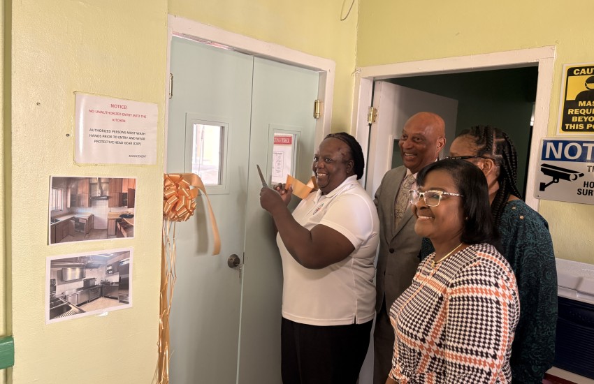 ADH Kitchen Handover Ribbon Cutting