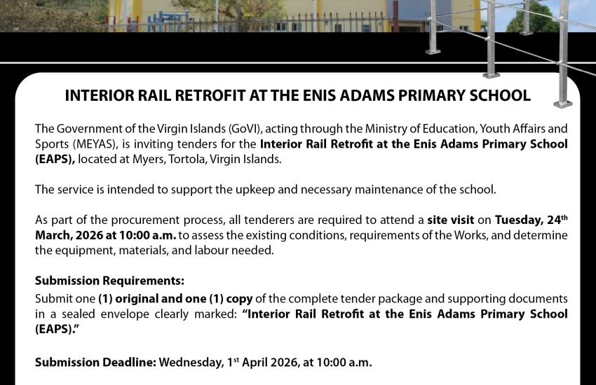 Interior Rail Retrofit at the Enis Adams Primary School