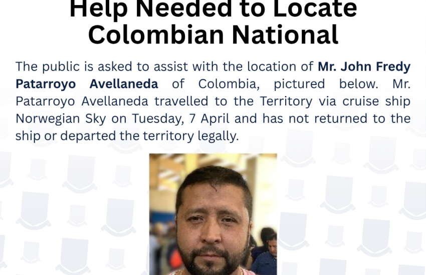 Bulletin - Help Needed to Locate Colombian National