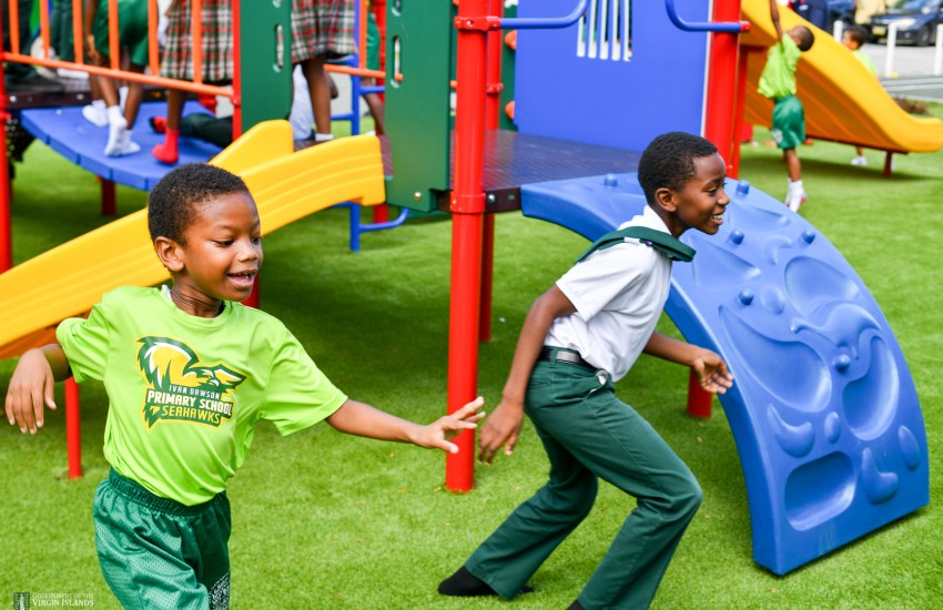 Ivan Dawson Students at Play