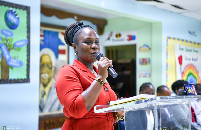Principal of Ivan Dawson Primary School Shaniqua Henley-Vanterpool