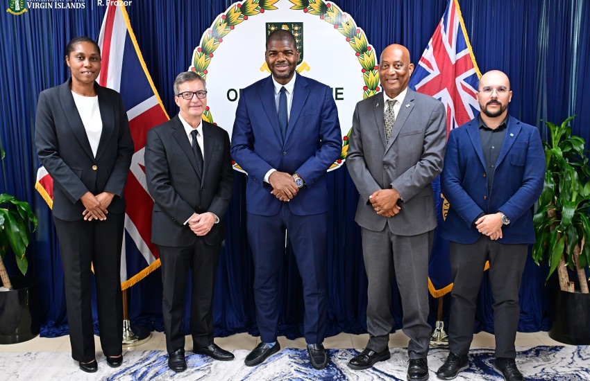 MOU Signing PHSU 05May2026 - L-R Natalie Fahie-Smith, Gino Natalicchio, Premier Natalio Wheatley, Vincent Wheatley, Jose Perez
