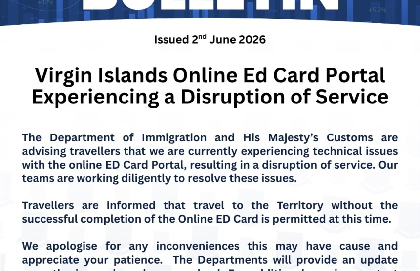 Bulletin - Ed Card Portal Experiencing Disruption - 2jun2026