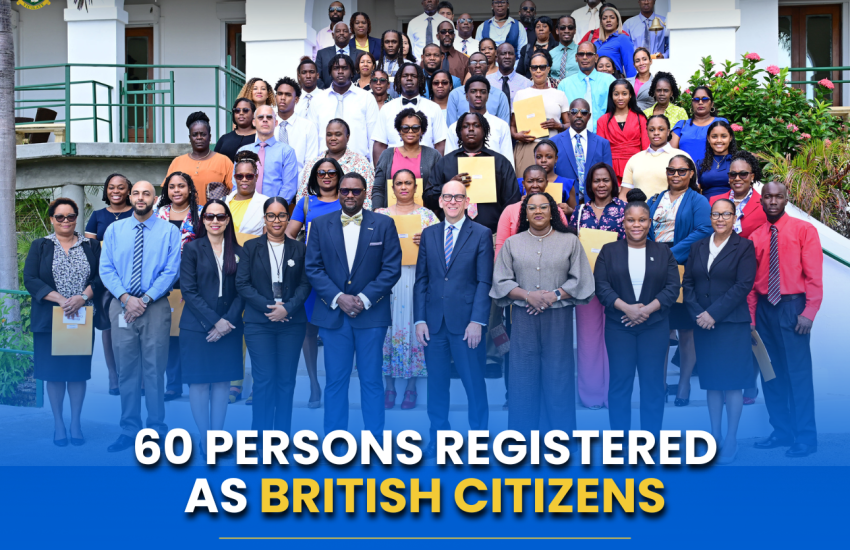 60 Persons Registered as British Citizens
