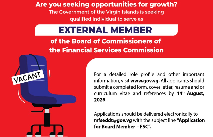 Vacancy Notice External Member of the Board of Commissioners of the Financial Services Commission