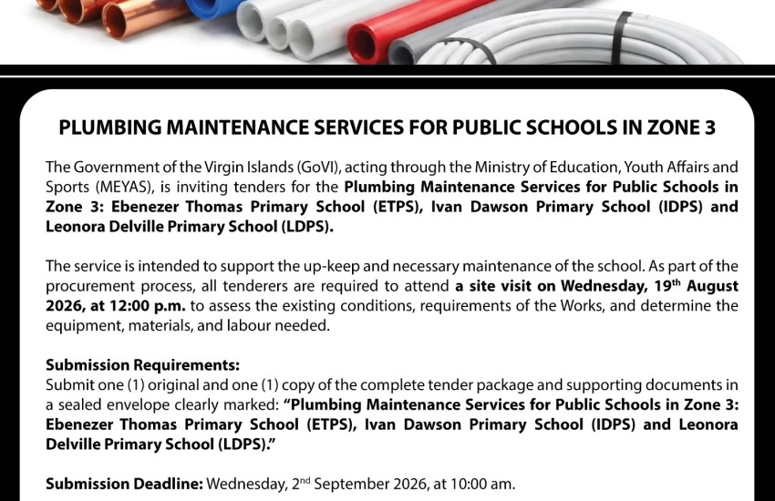 Plumbing Maintenance Services for Public Schools in Zone 3