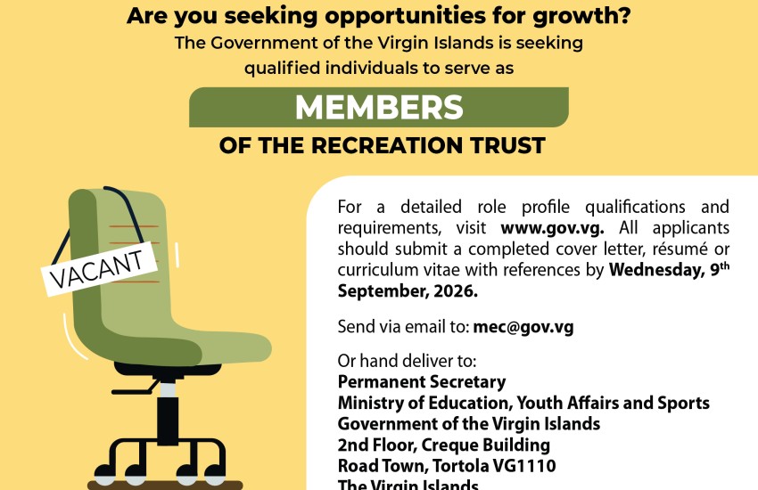 Vacancy Notice Members of the Recreation Trust
