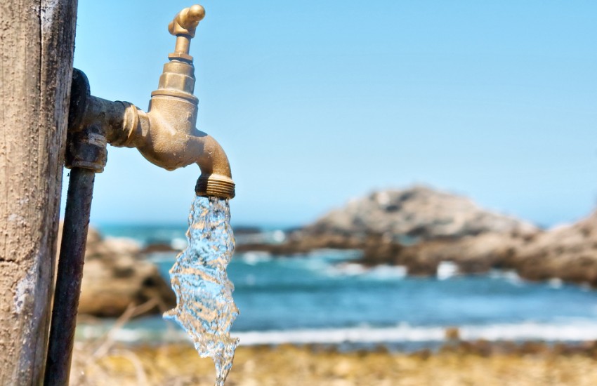 A file photo a coastal water pipe