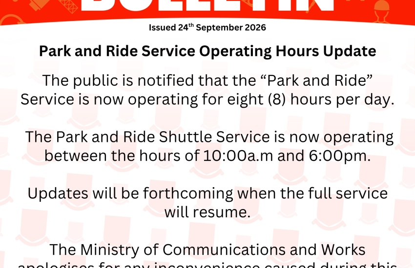 Park and Ride Service Operating Hours Update