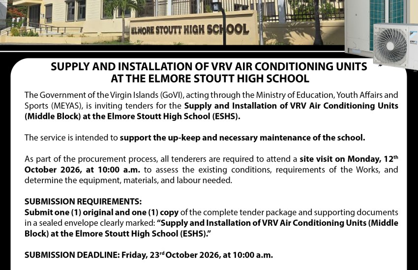 Supply and Installation of VRV Air Conditioning Units at ESHS