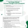 Climate change trust fund board
