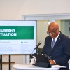 Minister for Health and Social Development Honourable Vincent O. Wheatley and Permanent Secretary Ms. Tasha Bertie