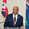 Minister for Health and Social Development Honourable Vincent O. Wheatley at Opening and Dedication Ceremony of George W. Christopher Community Centre