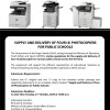 Supply and Delivery of Four Photocopiers for Public Schools