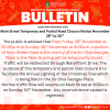Main Street Temporary and Partial Road Closure Notice November 28th to 30th