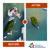 Sea Cow's Bay Derelict Clean Up Before and After