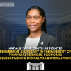Natalie Fahie-Smith appointed as Permanent Secretary in the Ministry of Financial Services, Economic Development & Digital Transformation