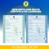 New Birth and Death Certificates