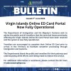 Bulletin - ED Card Portal Now Operational - 2june2026