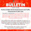 Portion of Main Street Road Closure and Traffic Turnaround on 13th June