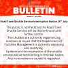 Road Town Shuttle Service Interruption Notice 14 July