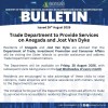 Bulletin - Trade Department to Provide Services on Anegada and Jost Van Dyke