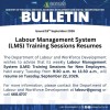 Bulletin- LMS resumes