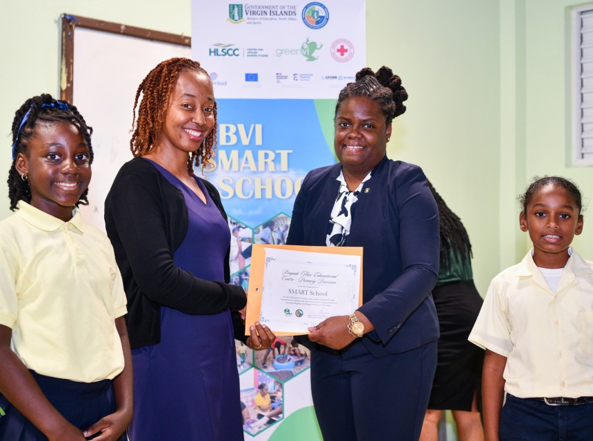 Minister for Education Sharie de Castro shares SMART School certificate