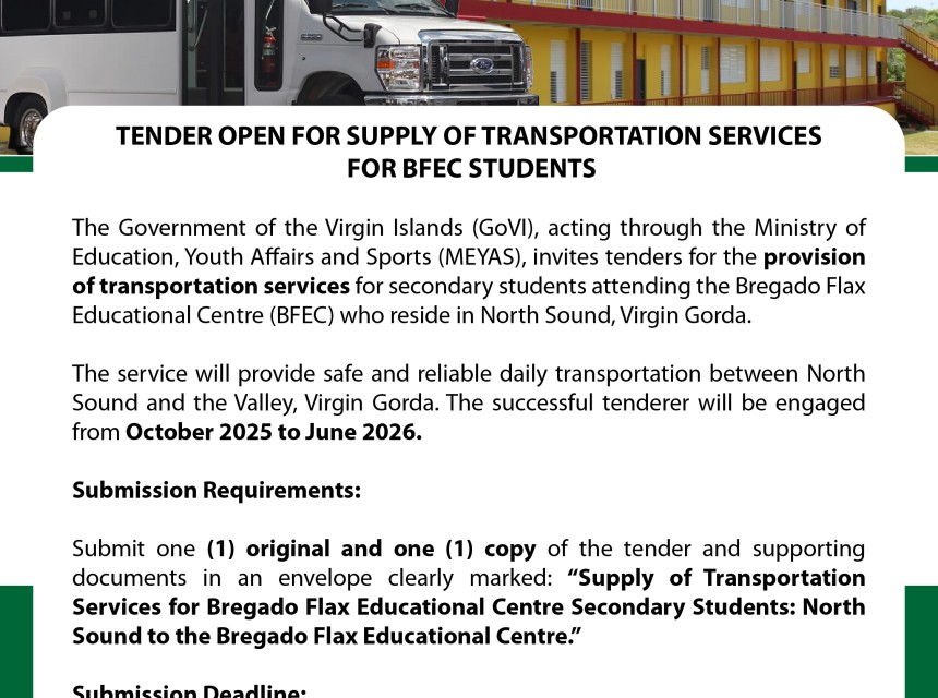 Tenders for Supply of Transportation Services for BFEC Students