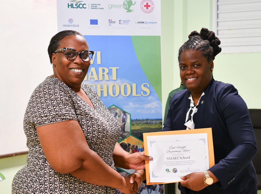 Minister for Education Sharie de Castro shares SMART School certificate