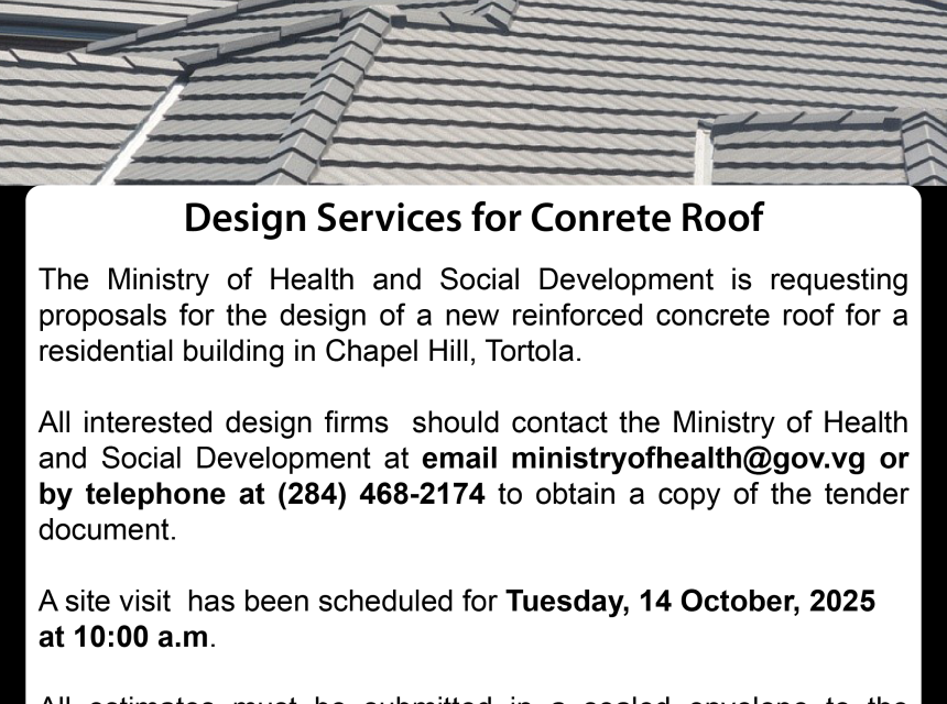 Request for Proposals Design Services for Concrete Roof