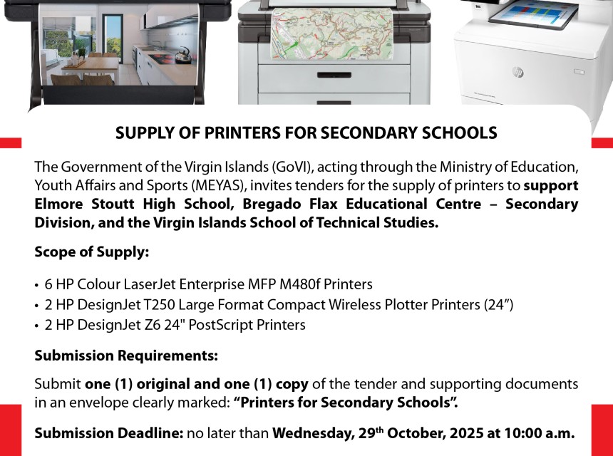 Supply of Printers for Secondary Schools