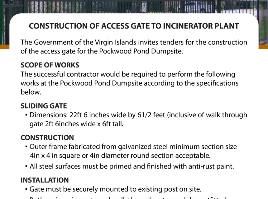 20251105Construction of access gate tender