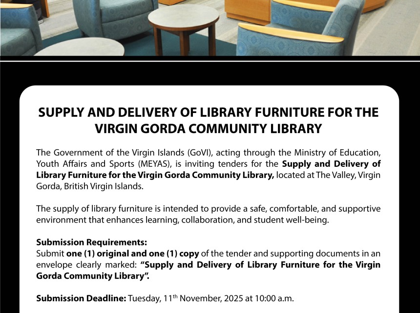 tender for supply and delivery of library furniture 
