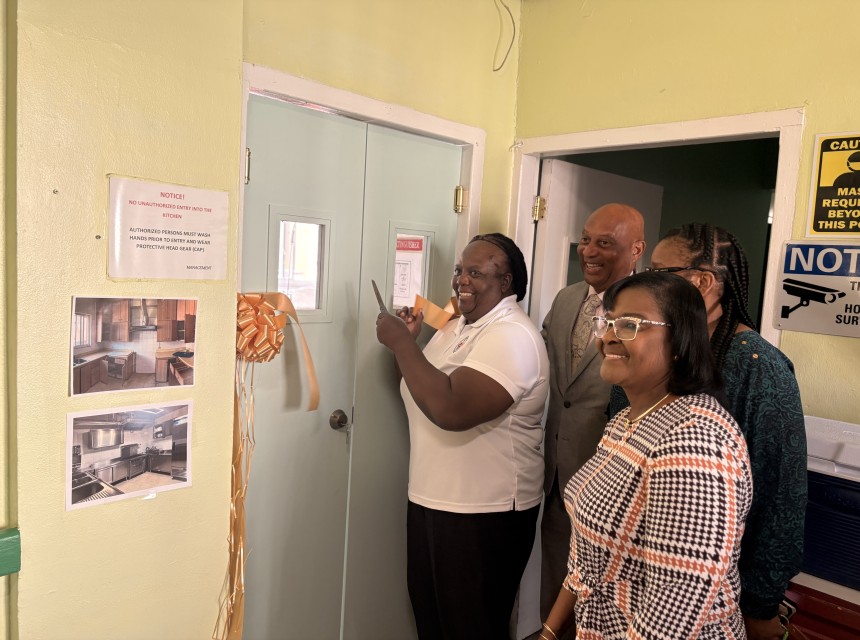 ADH Kitchen Handover Ribbon Cutting