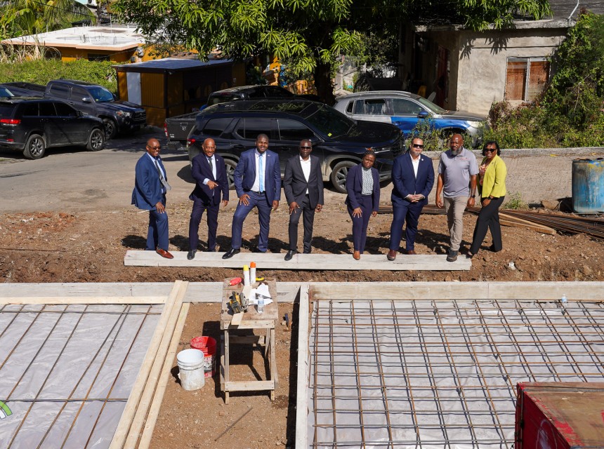 Group Photo of Officials Facing Long Look Social Home Complex