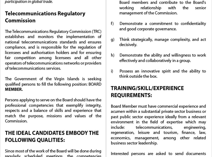 TRC Board Member 9 Feb 2026 Flyer 2