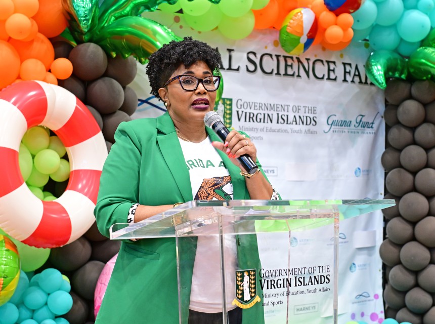 CEO Orlandette Crabbe at 2026 National Science Fair Closing Ceremony