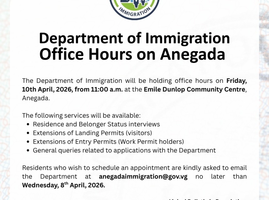 Bulletin_Immigration Office Hours Anegada